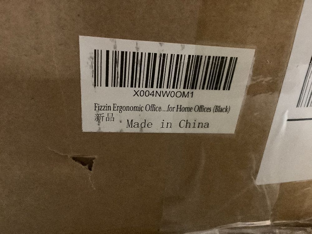 Fizzin Ergonomic Office Chair,Ergonomic Desk Chair with Headrest Mesh Computer Chair with High Back Adjustable Lumbar Support, Rolling Swivel Chairs with Wheel Armrests for Home Office,Black - Image 4 - Lot 2600