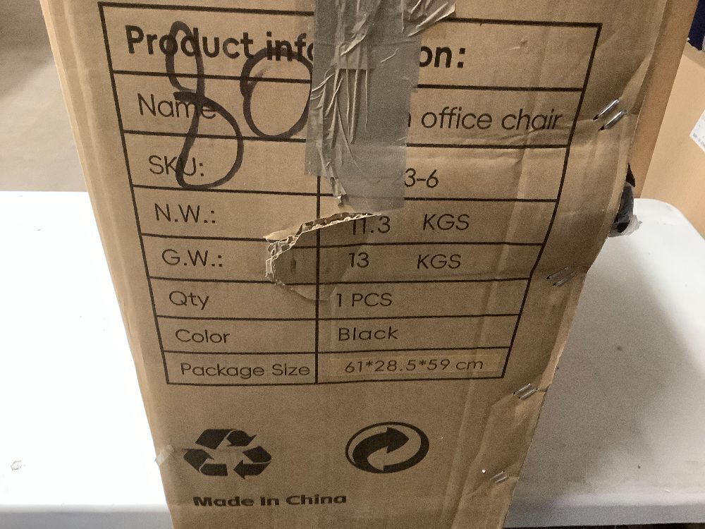 Fizzin Ergonomic Office Chair,Ergonomic Desk Chair with Headrest Mesh Computer Chair with High Back Adjustable Lumbar Support, Rolling Swivel Chairs with Wheel Armrests for Home Office,Black - Image 5 - Lot 2600