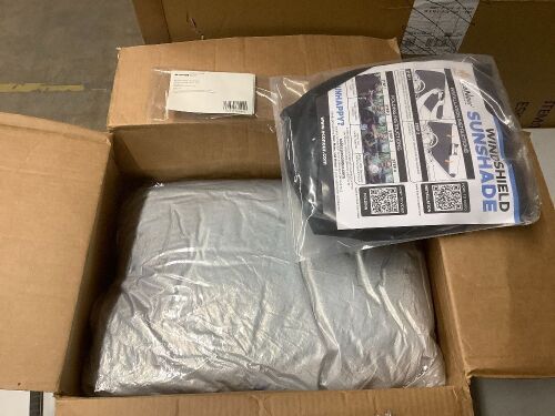 Automotive Cover and 2-Pack of Car Window Shades 19inx12in - Lot 7847