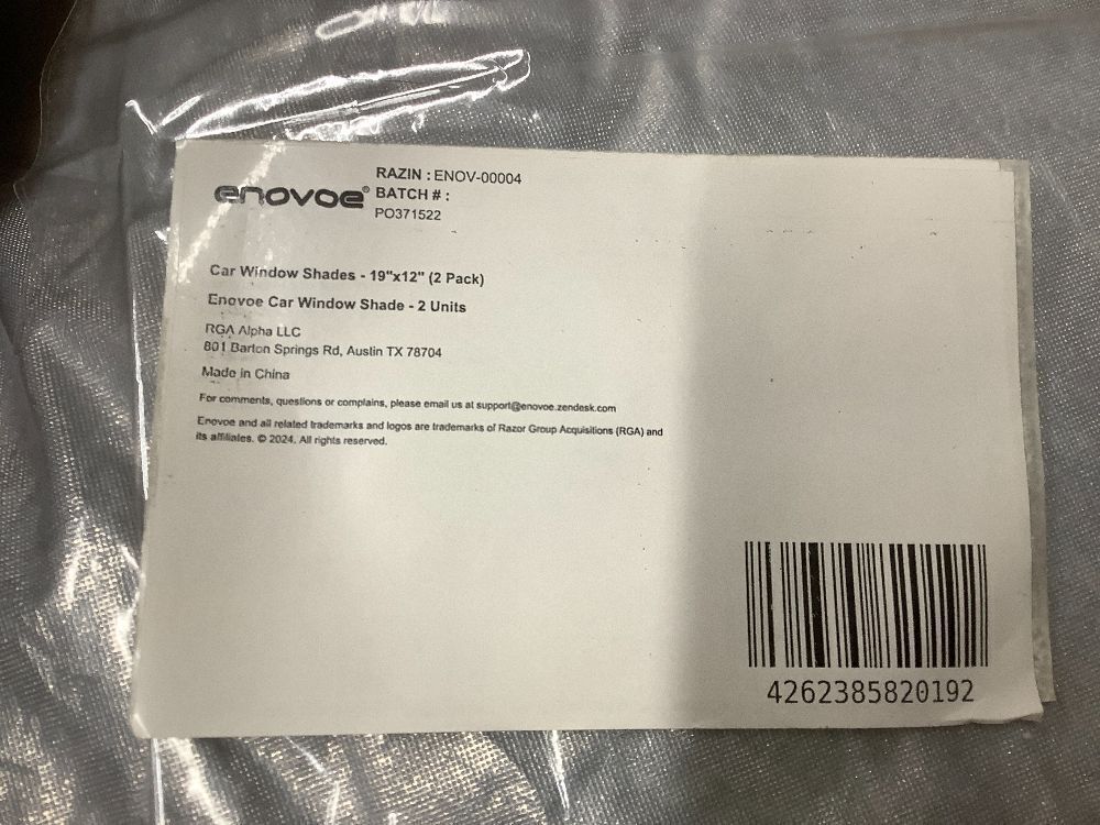 Automotive Cover and 2-Pack of Car Window Shades 19inx12in - Image 2 - Lot 7847