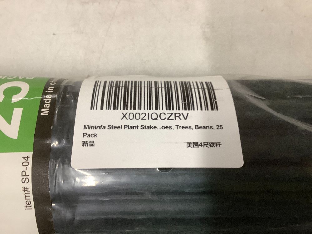 Mininfa Steel Plant Stakes 4 Feet, Plastic Coated Metal Garden Stakes Supports Climbing for Tomatoes, Trees, Beans, 25 Pack - Image 3 - Lot 7862
