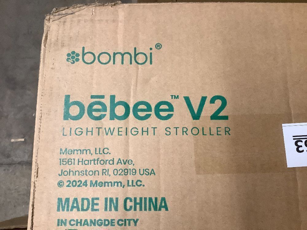 Bombi Bēbee V2 Lightweight Baby Stroller - Premium Vegan Leather, One-Hand Fold, Infinite Recline, Aircraft-Grade Aluminum Frame, XXL Canopy, and Ample Storage Umbrella Stroller - Image 5 - Lot 7863