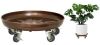 Plant Saucer 14" Rolling Plant Caddy Rolling Plant Stand with Wheels – Heavy Duty Metal, Locking, Sturdy, Rust-Resistant Finish, and Easy to Move, 390 lb Capacity - Thumbnail 1