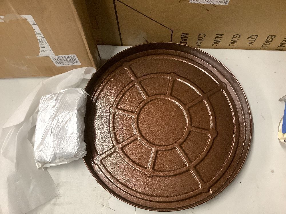 Plant Saucer 14" Rolling Plant Caddy Rolling Plant Stand with Wheels – Heavy Duty Metal, Locking, Sturdy, Rust-Resistant Finish, and Easy to Move, 390 lb Capacity - Image 2 - Lot 7865