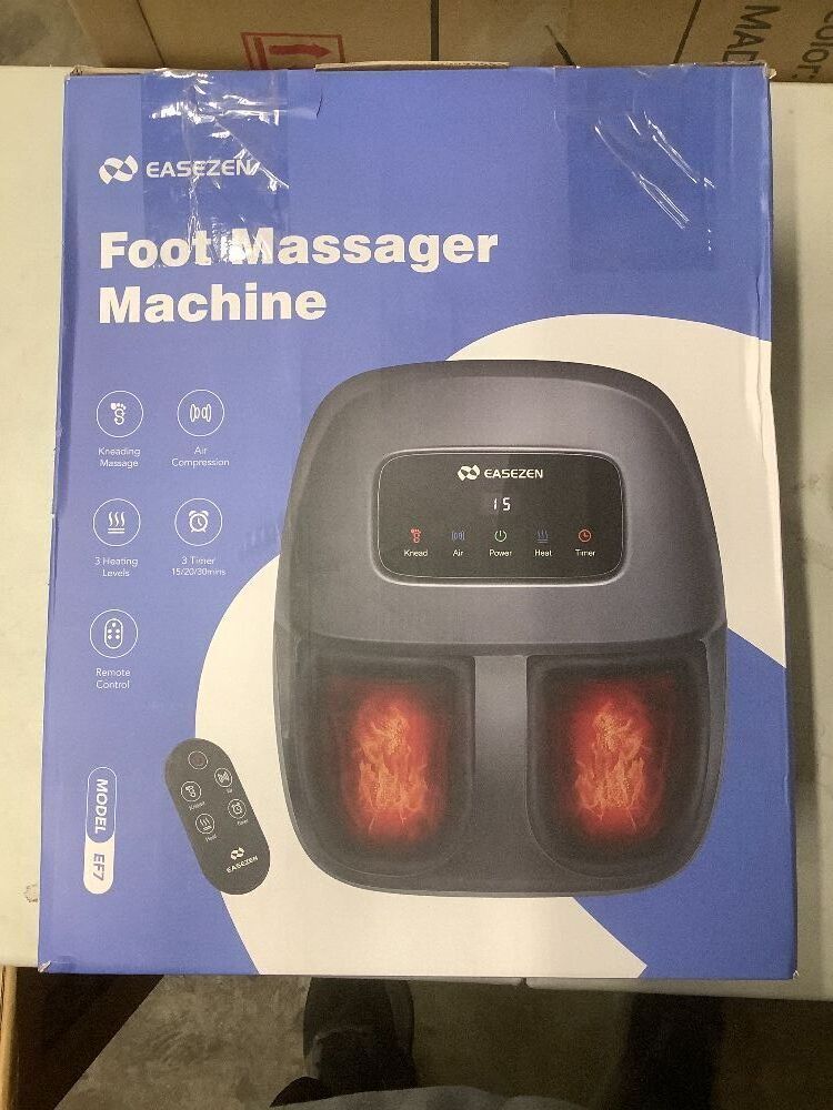 Foot Massager Machine with Heat, Shiatsu Foot Massager with Wireless Control, 2026 Upgraded Deep Kneading, for Plantar Fasciitis, Neuropathy, Birthday Gifts for Women Mom Men Dad, Up to Foot Size 14 - Image 3 - Lot 7867