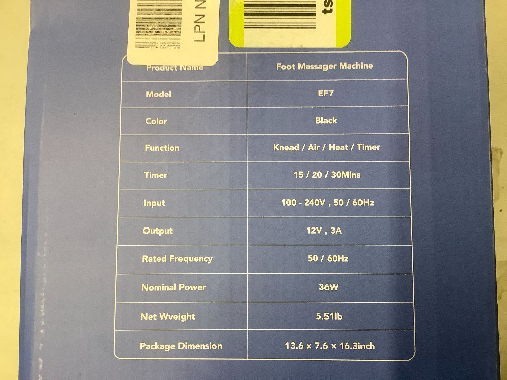 Foot Massager Machine with Heat, Shiatsu Foot Massager with Wireless Control, 2026 Upgraded Deep Kneading, for Plantar Fasciitis, Neuropathy, Birthday Gifts for Women Mom Men Dad, Up to Foot Size 14 - Image 5 - Lot 7867
