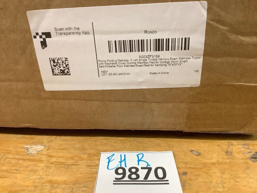 3 inch Single Folding Mattress Topper with Washable Cover,Cooling Mattress Pad for College Dorm Single Bed,Foldable Floor Mattress Guest Bed for Camping - Image 4 - Lot 7871