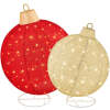 2pc Lighted Pop-Up Christmas Ornaments Decoration w/ 180 LED Lights, Stand - Thumbnail 1