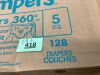 Pampers Diapers - Cruisers 360 - Size 5, 128 Count, Babyproof up to 100% Leakproof Pull-On Diaper - Thumbnail 4