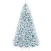 Pre-Lit Artificial Ice Blue Christmas Tree w/ Incandescent Lights - Thumbnail 1