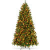 Pre-Lit Pre-Decorated Spruce Christmas Tree w/ Pine Cones, Berries 4.5ft - Thumbnail 1