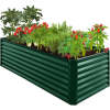 Outdoor Metal Raised Garden Bed for Vegetables, Flowers, Herbs - 8x4x2ft - Thumbnail 1