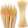 100 PCS 3FT Bamboo Plant Stakes 6.3mm Thick – 36-Inch Bamboo Sticks for Plants, Tomatoes, Beans, Climbing Plants – Smores Sticks & Marshmallow Sticks for Fire Pit and Campfire - Thumbnail 1