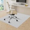 KMAT Office Chair Mat, 47x47in Heavy Duty Hardwood/Tile Floor Protector, Computer Desk Mat for Rolling Chairs, Work, Study, Office - Thumbnail 1