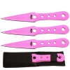 3PCS Rtek Throwing Knife Set Pink with Sheath - Thumbnail 1
