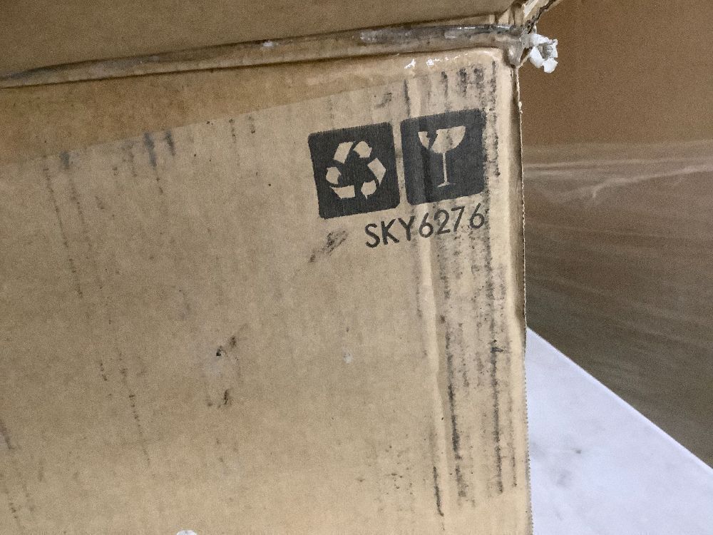 7.5' Pre-Lit Snow Flocked Artificial Pine Christmas Tree w/ Multicolored Lights - Image 8 - Lot 31