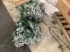 9' Pre-Lit Snow Flocked Artificial Pine Christmas Tree w/ Warm White Lights - Thumbnail 2