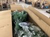 9' Snow Flocked Artificial Pine Christmas Tree w/ Foldable Metal Base - Thumbnail 4