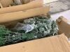 9' Snow Flocked Artificial Pine Christmas Tree w/ Foldable Metal Base - Thumbnail 6