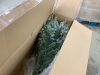 12' Pre-Lit Flocked Artificial Aspen Noble Fir Christmas Tree w/ Metal Stand - Thumbnail 8