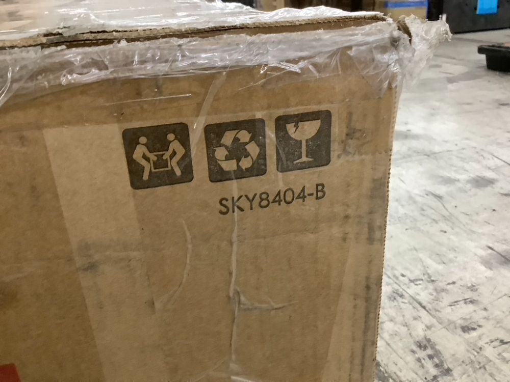 12' Pre-Lit Flocked Artificial Aspen Noble Fir Christmas Tree w/ Metal Stand - Image 12 - Lot 52