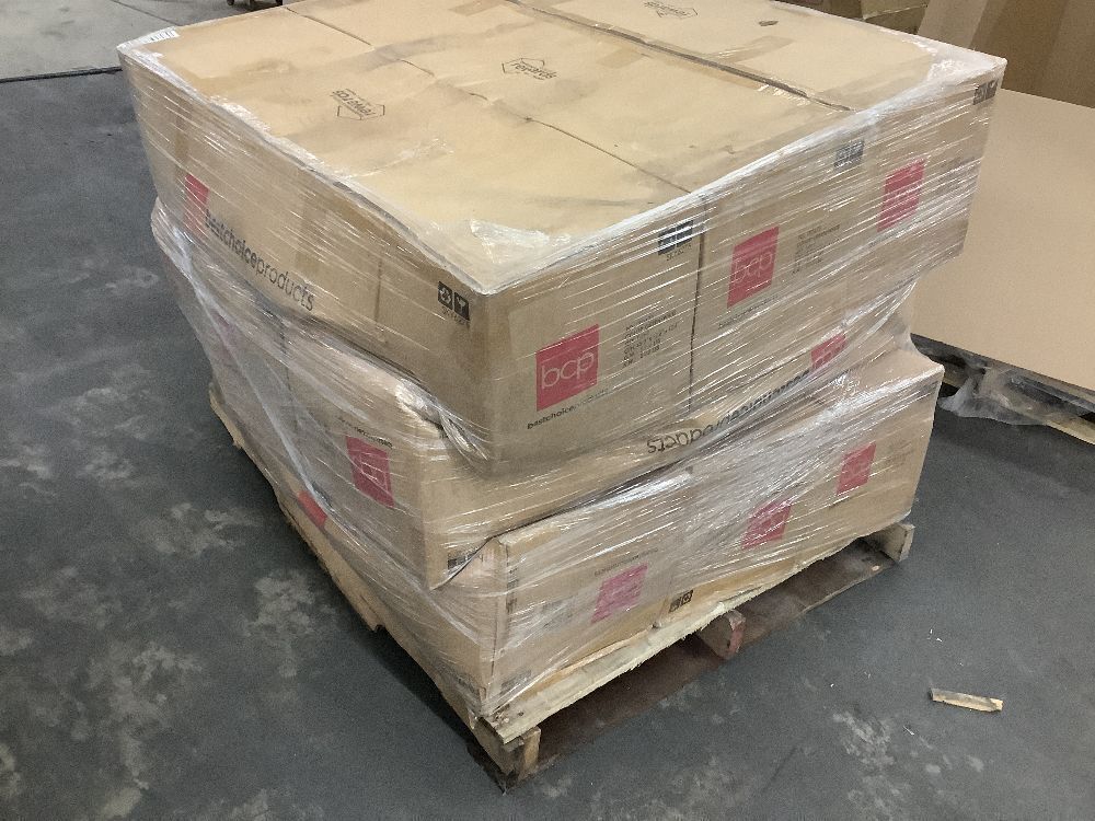 Lot of (9) 6' Pre-Lit Snow Flocked Artificial Pine Christmas Tree w/ Multicolored Lights - Some Boxes Water Damaged - Image 6 - Lot 94