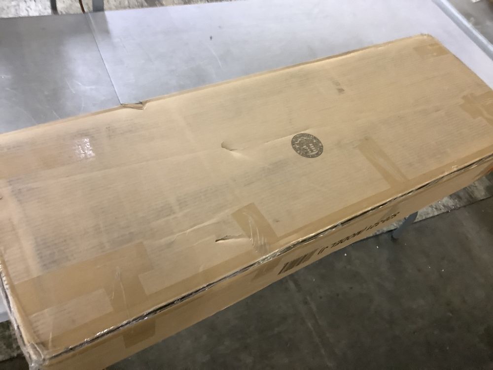 Convenience Concepts Oxford 39.5 in. L Driftwood and White 31.5 in. H Rectangle MDF Console Table with Drawer - Image 4 - Lot 101JF