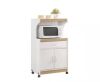 HODEDAH White Microwave Cart with Storage - Thumbnail 1