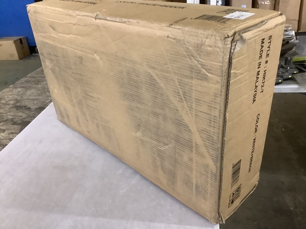 HODEDAH White Microwave Cart with Storage - Image 5 - Lot 105JF