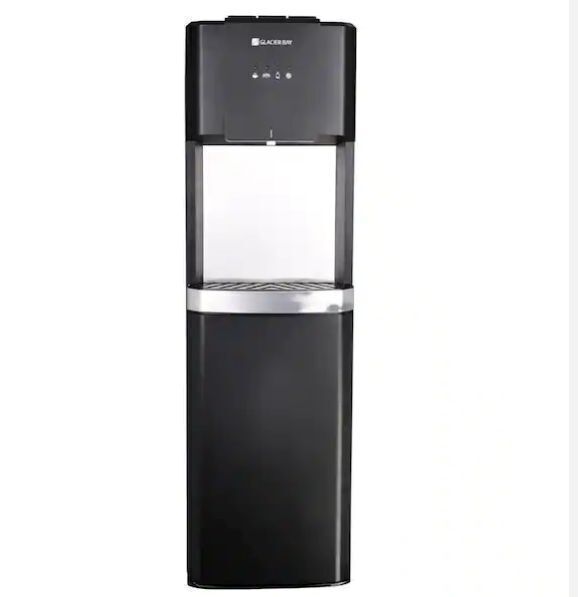 Glacier Bay Matte Black and Stainless Steel Bottom Load Water Dispenser - Dented - Image 1 - Lot 106JF