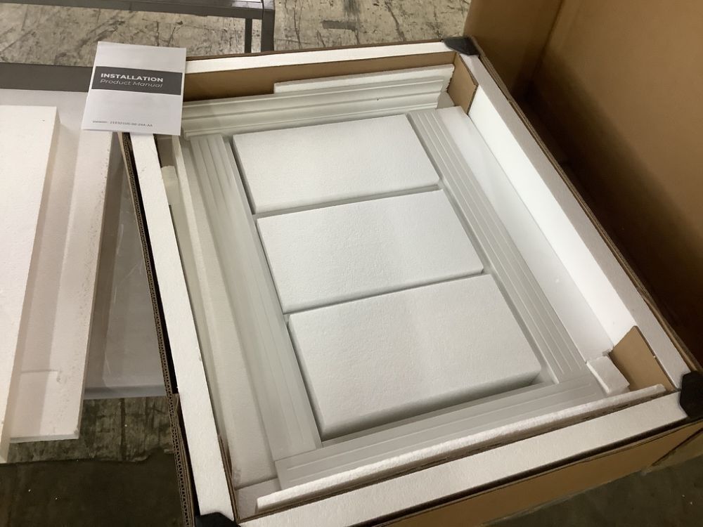 FUFU&GAGA White 27.3 in. H Built in Cabinet Wall Niche, 3-Tier Display Shelf - Image 2 - Lot 149JF