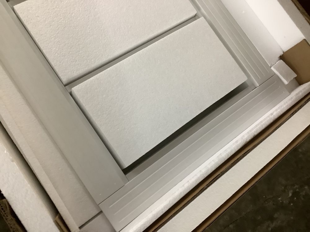 FUFU&GAGA White 27.3 in. H Built in Cabinet Wall Niche, 3-Tier Display Shelf - Image 3 - Lot 149JF