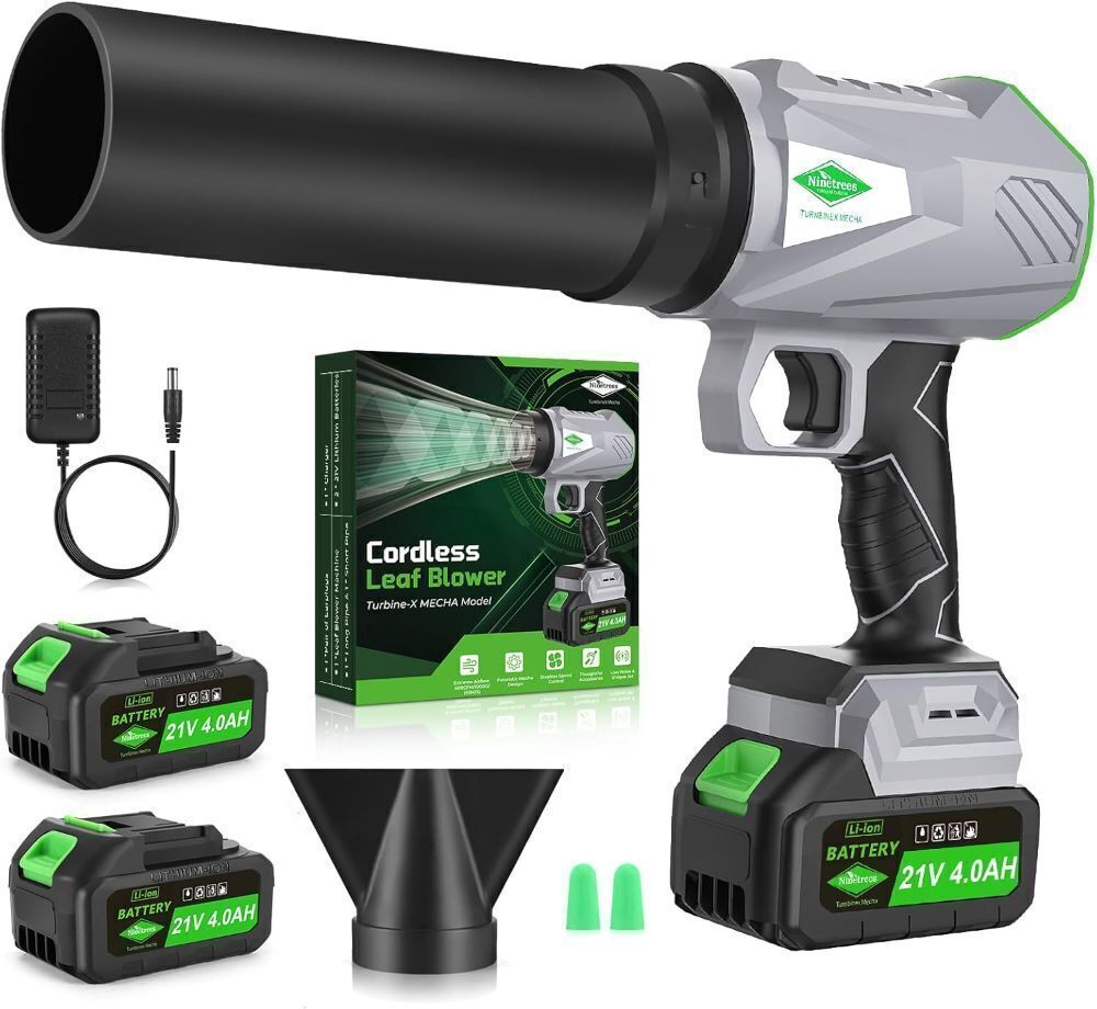 Cordless Leaf Blower with Battery and Charger, 1000,000 RPM, 395CFM 1000G Power - Image 1 - Lot 172