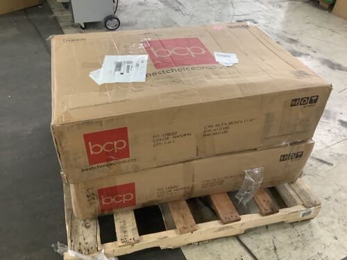 Lot of (2) Adjustable Acacia Wood Chaise Lounge Chair w/ Side Table, Wheels, 79x26in - Uninspected - Lot 222