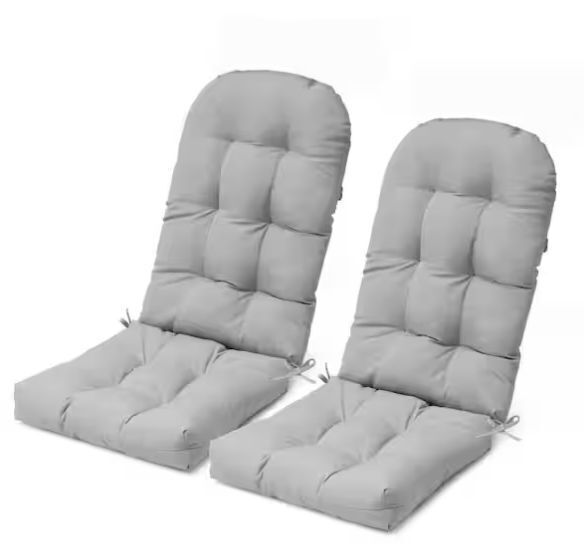 CLOUDFLY 51 in. x 20 in. 2-Piece Comfort Patio Seating Cushions in Light Gray with Fade-Resistant - Image 1 - Lot 223JF