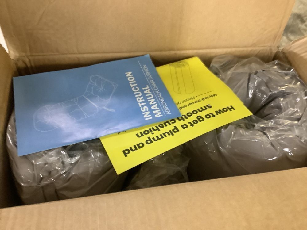 CLOUDFLY 51 in. x 20 in. 2-Piece Comfort Patio Seating Cushions in Light Gray with Fade-Resistant - Image 3 - Lot 223JF