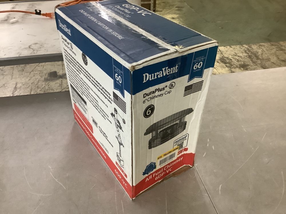 DuraVent DuraPlus All-Fuel Chimney 6in. Diameter Chimney Cap - Image 2 - Lot 227JF