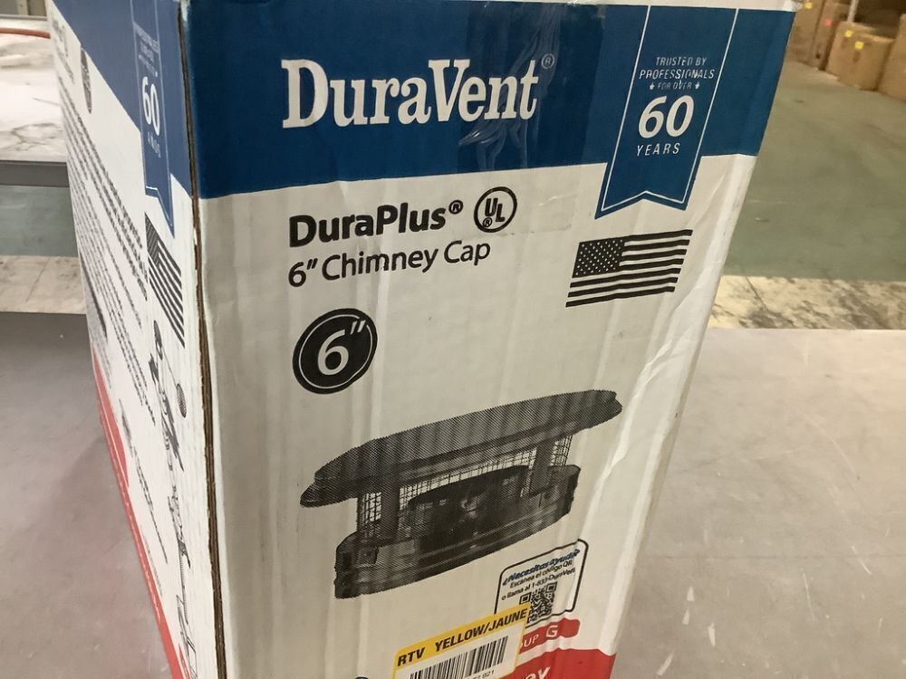 DuraVent DuraPlus All-Fuel Chimney 6in. Diameter Chimney Cap - Image 3 - Lot 227JF