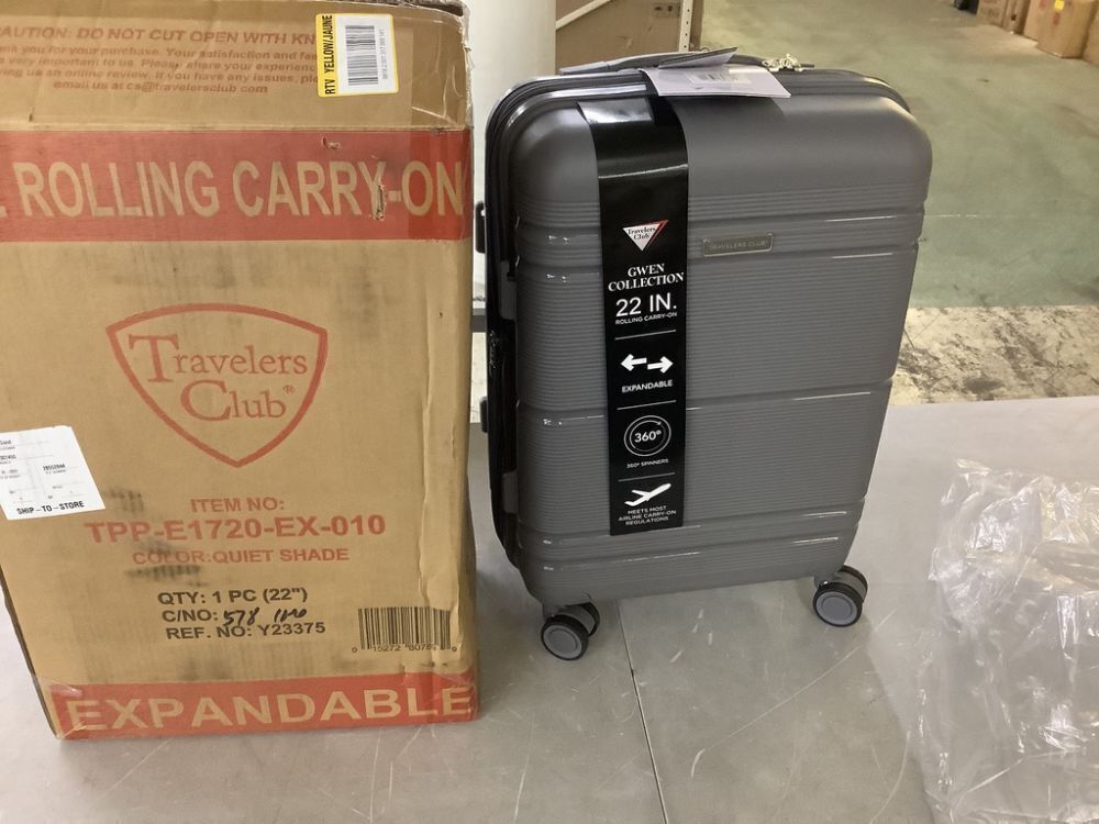 Travelers Club 22 in. Expandable Rolling Carry-On with Spinners - Image 2 - Lot 230JF