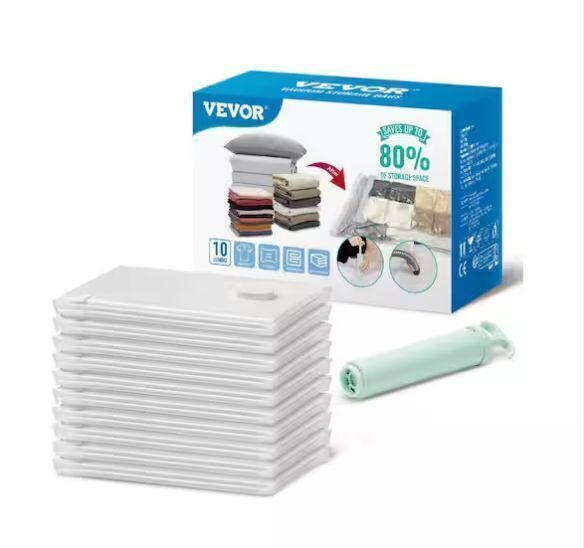 VEVOR 10 Jumbo Space Saver Vacuum Seal Bags - Image 1 - Lot 231JF
