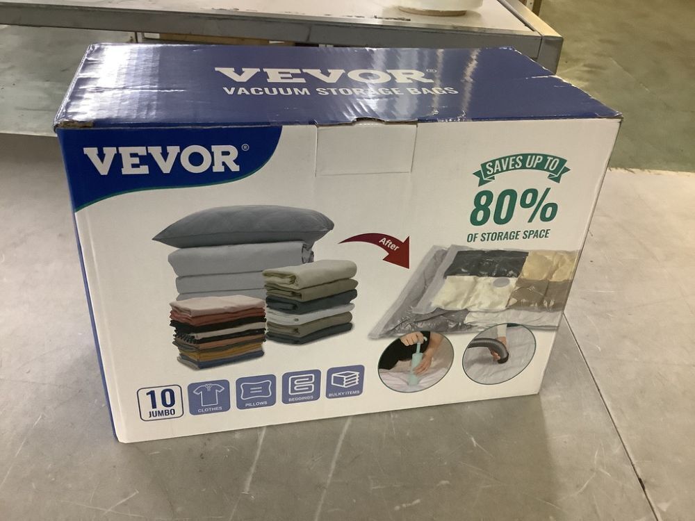 VEVOR 10 Jumbo Space Saver Vacuum Seal Bags - Image 2 - Lot 231JF