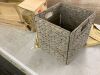 Set of 5 Collapsible Hyacinth Storage Baskets w/ Inserts - 10.5x10.5in - Thumbnail 2