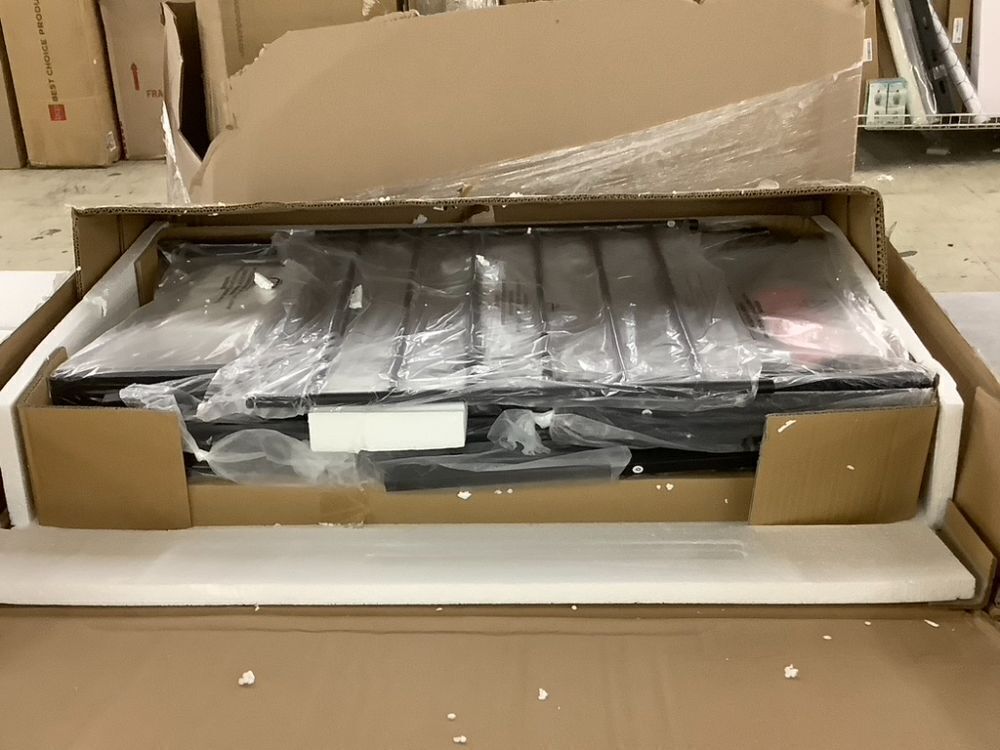 3-Piece Modern Square Dining Set w/ Storage Rack - Image 5 - Lot 268