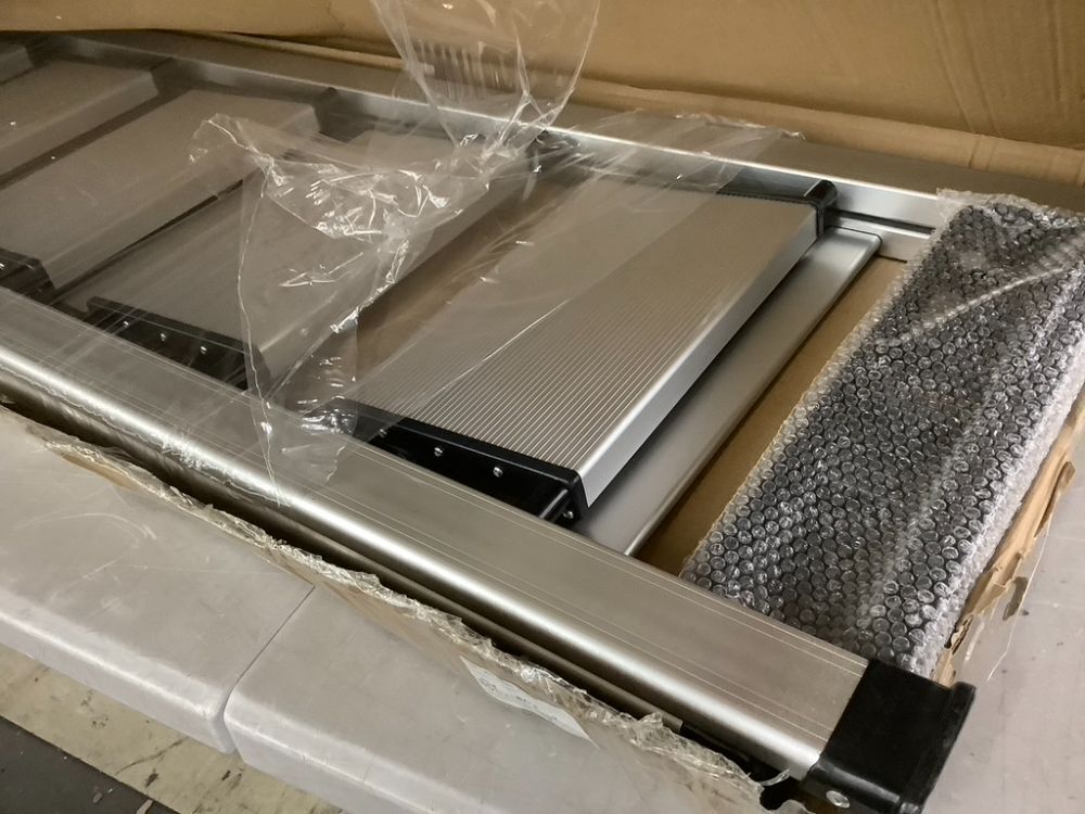 XinSunho 5 Step Retractable Handgrip Folding Step Stool with Anti-Slip Wide Pedal - Image 5 - Lot 276