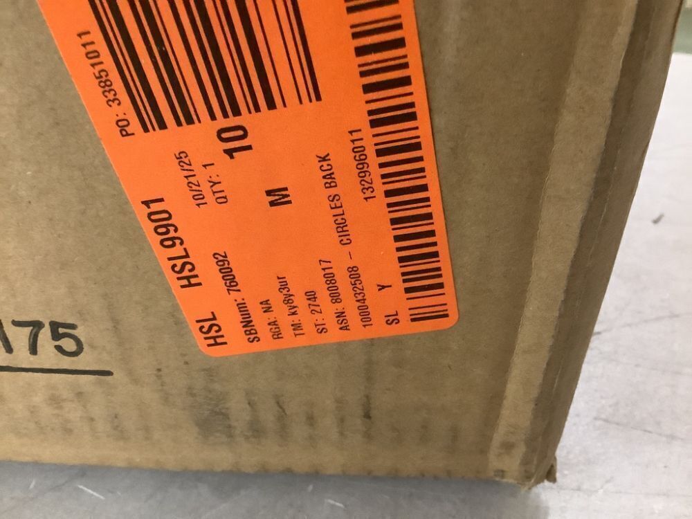 Linon Home Decor Henry Circle Back 24.25 in. Brown High Back Metal Counter Stool with Faux Leather Seat - Image 4 - Lot 324JF