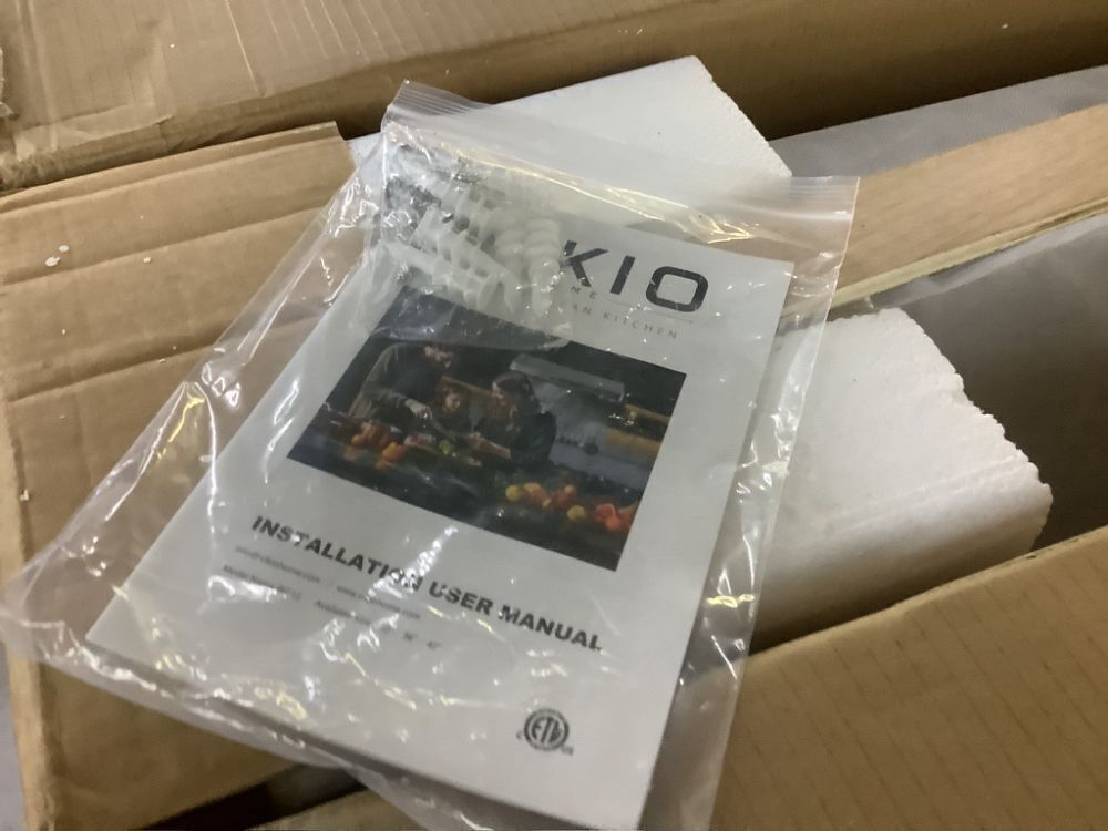 VIKIO 42 in. 900CFM Ducted Under Cabinet Range Hood with 3-Way Venting Removable LED and Gesture Control in Stainless Steel - Image 4 - Lot 332JF