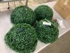 Artificial Topiaries Boxwood Trees 16 in. Tall - Thumbnail 1