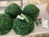 Artificial Topiaries Boxwood Trees 16 in. Tall - Thumbnail 2