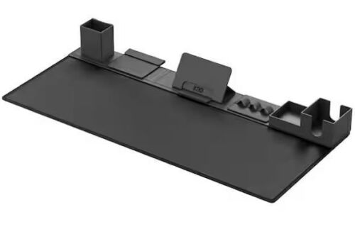 Black 6 in 1 Mouse Mat with Magnetic Desktop Storage Accessories, 31.5 in. x 14 in. x 2.44 in. - Lot 335JF