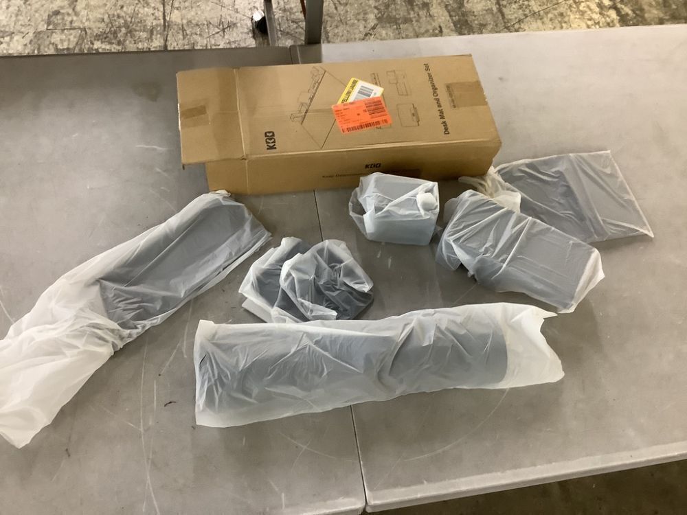 Black 6 in 1 Mouse Mat with Magnetic Desktop Storage Accessories, 31.5 in. x 14 in. x 2.44 in. - Image 2 - Lot 335JF